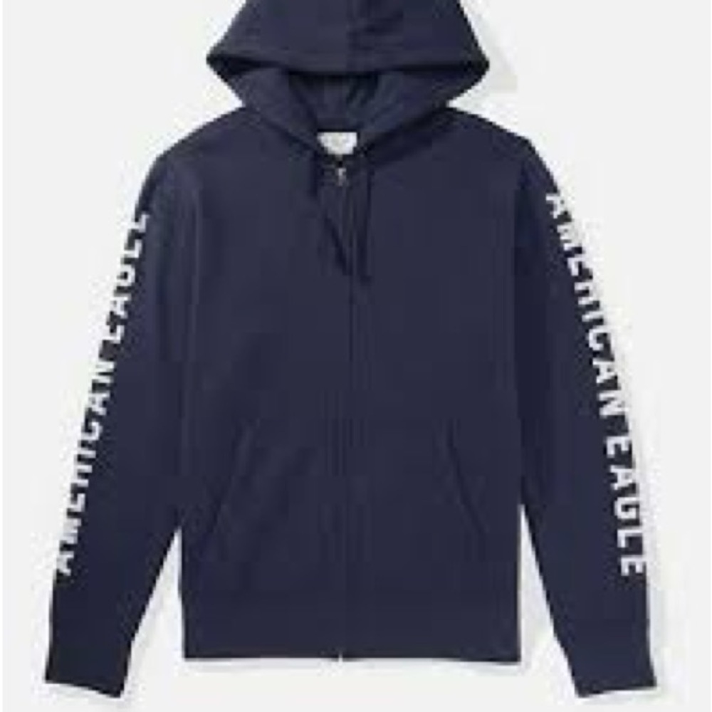 American Eagle Outfitters Men's Navy Hoodie